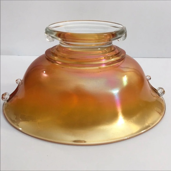 Imperial Carnival Glass Double Scroll Bowl in Marigold Vintage 1920’s - Picture 3 of 8